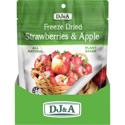 DJ&A Freeze Dried Strawberries & Apple 10x25g - Cutprice Online