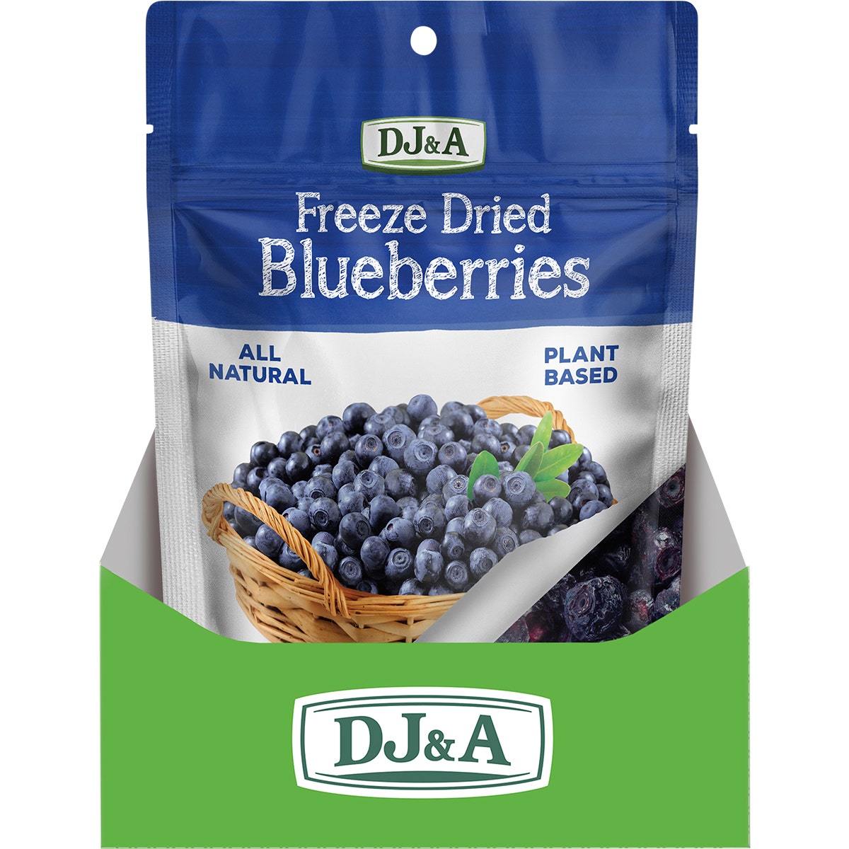DJ&A Freeze Dried Blueberries 10x25g - Cutprice Online