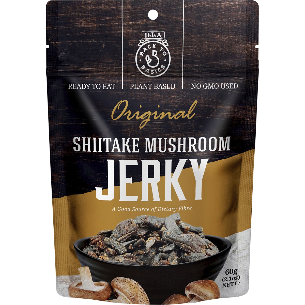 DJ&A Shiitake Mushroom Jerky Original 12x60g - Cutprice Online