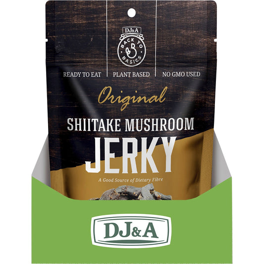 DJ&A Shiitake Mushroom Jerky Original 12x60g - Cutprice Online