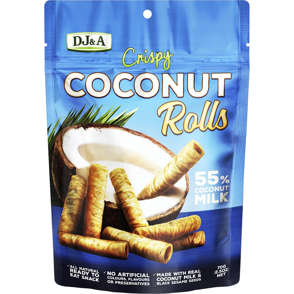 DJ&A Crispy Coconut Rolls 20x70g - Cutprice Online