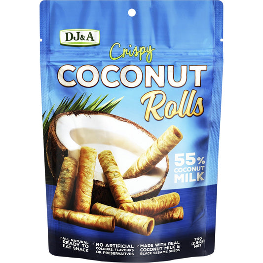 DJ&A Crispy Coconut Rolls 20x70g - Cutprice Online