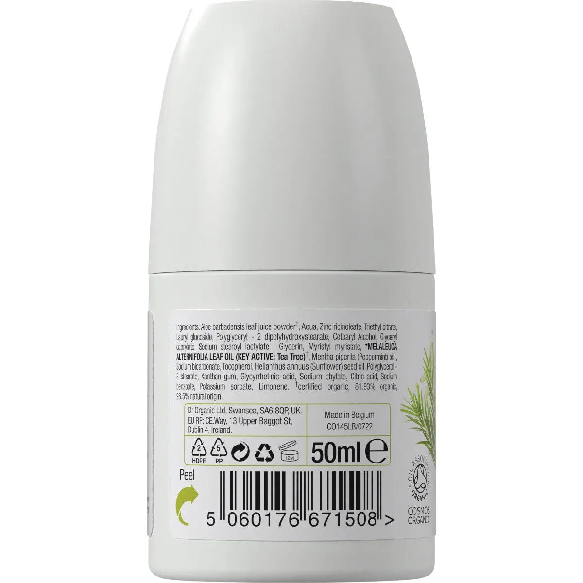 DR ORGANIC Roll-on Deodorant Organic Tea Tree 50ml DR ORGANIC