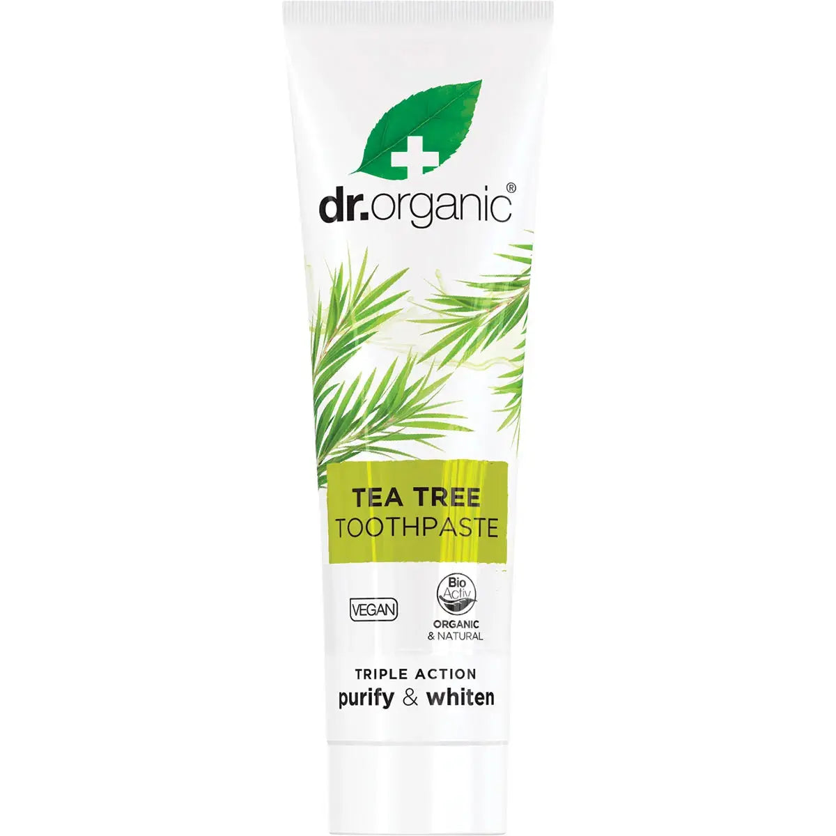 DR ORGANIC Toothpaste (Purifying) Organic Tea Tree 100ml DR ORGANIC