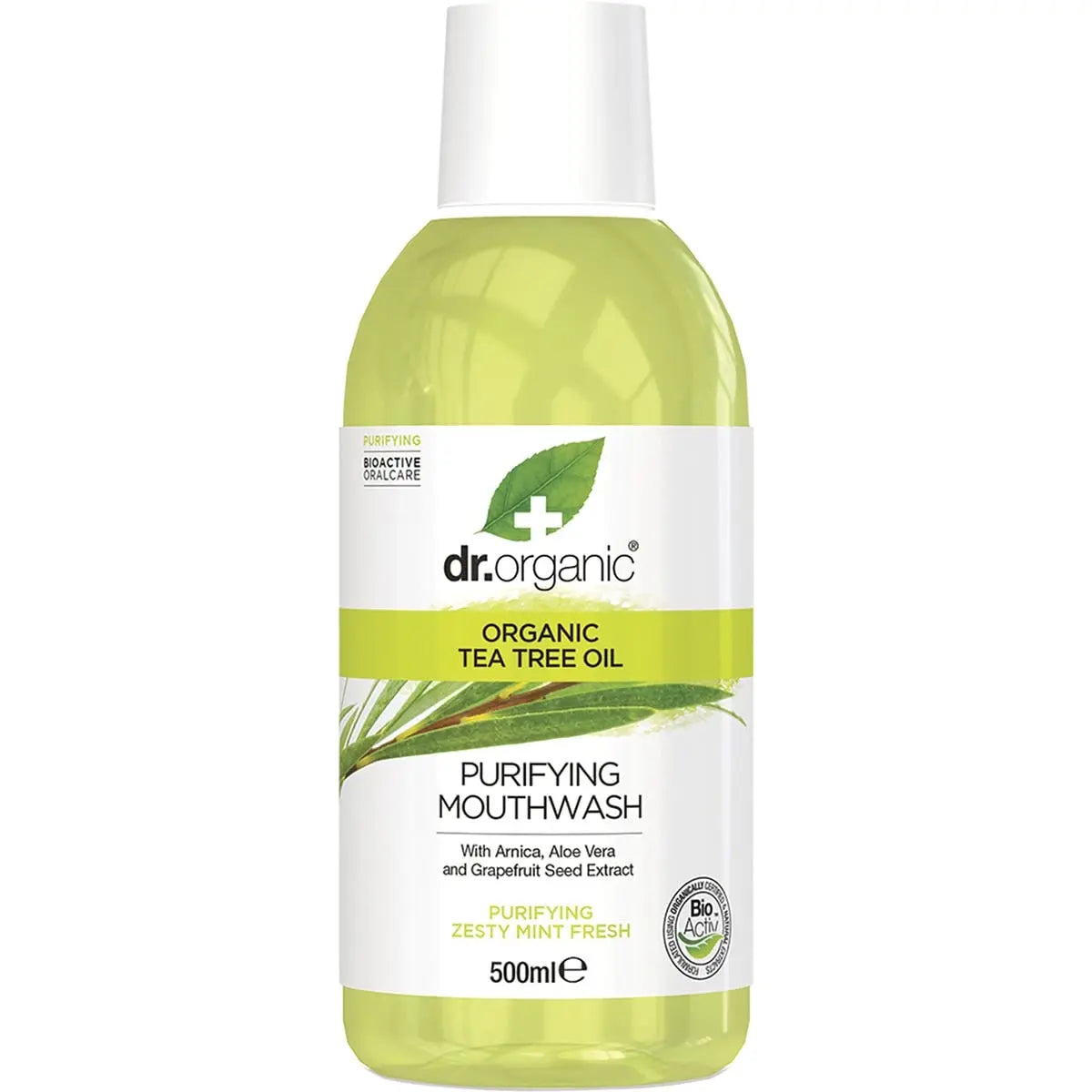 DR ORGANIC Mouthwash Organic Tea Tree 500ml DR ORGANIC