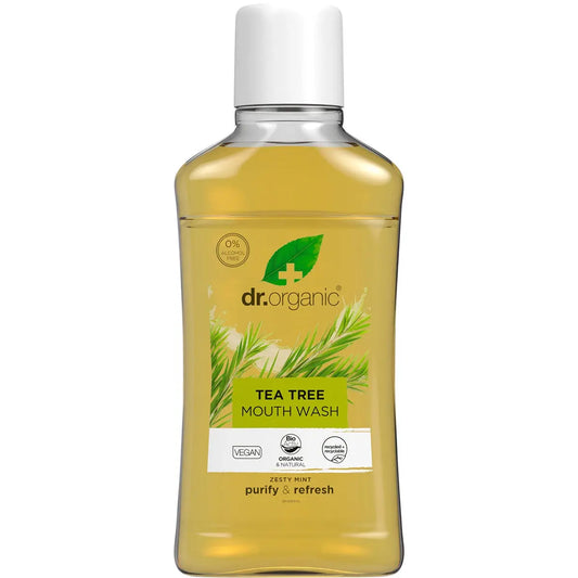DR ORGANIC Mouthwash Organic Tea Tree 500ml DR ORGANIC