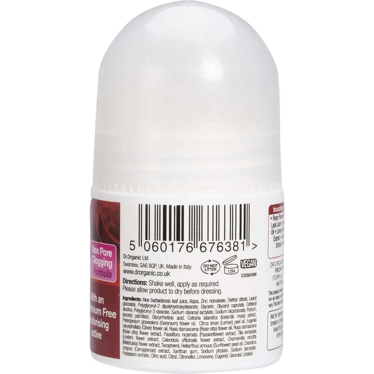DR ORGANIC Roll-on Deodorant Organic Rose Otto 50ml DR ORGANIC
