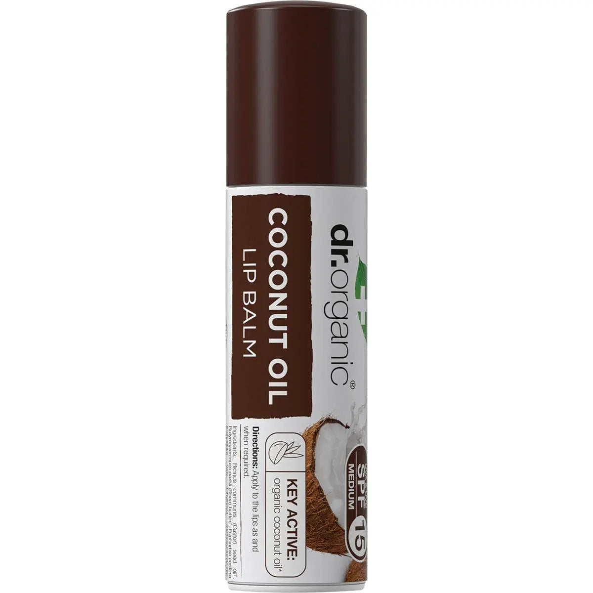 DR ORGANIC Lip Balm - SPF 15 Organic Virgin Coconut Oil 5.7ml DR ORGANIC