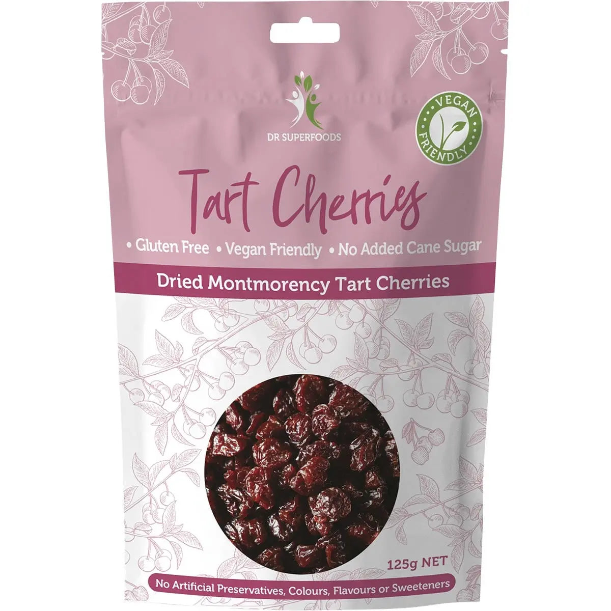 DR SUPERFOODS Dried Tart Cherries 125g DR SUPERFOODS