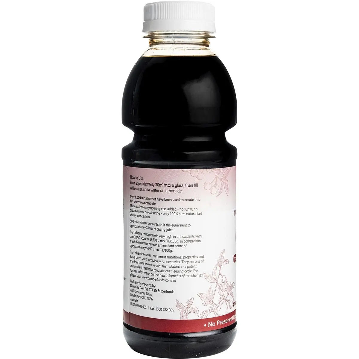 DR SUPERFOODS Tart Cherry Concentrate 473ml DR SUPERFOODS