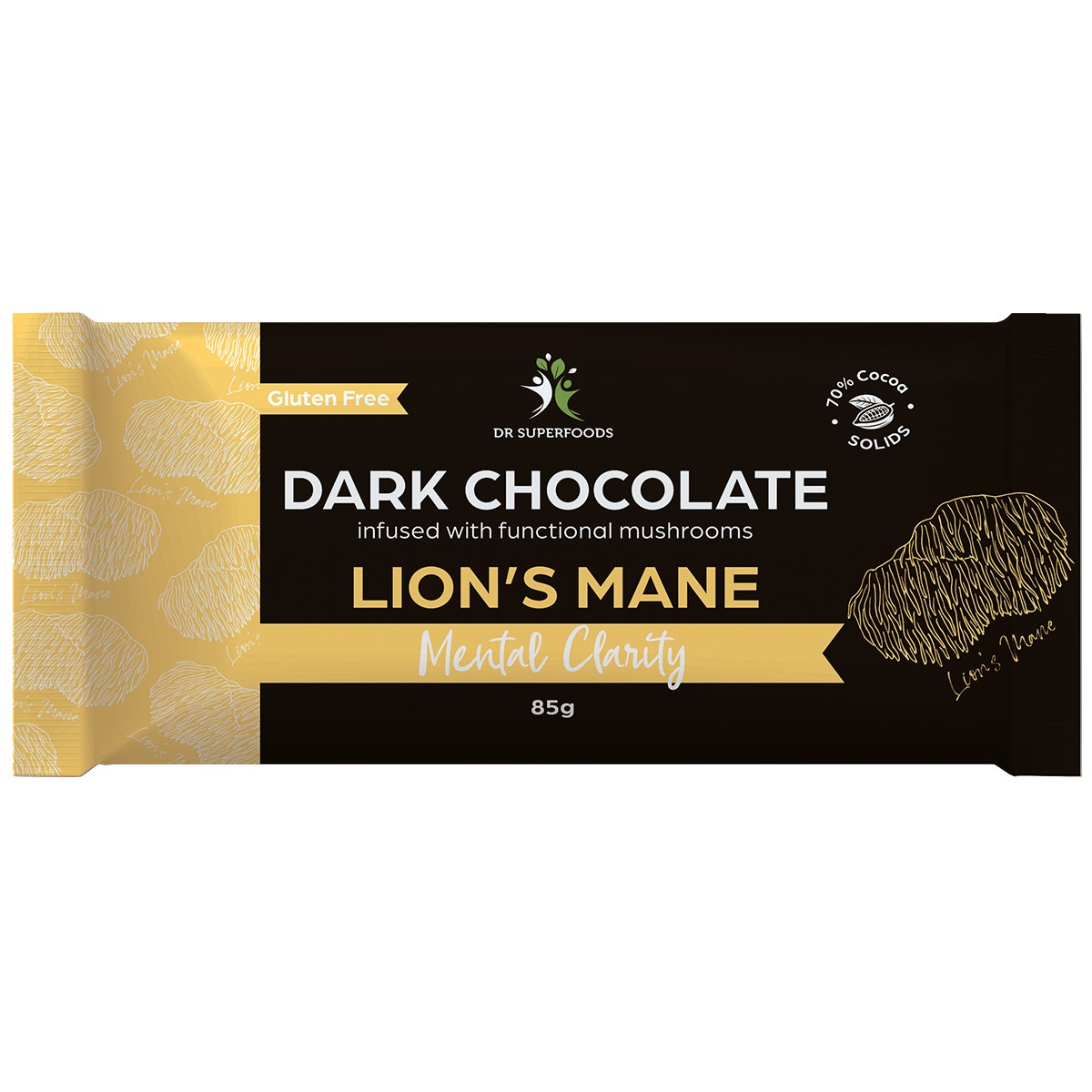 Dr Superfoods Dark Chocolate Bar Mental Clarity 12x85g - Cutprice Online