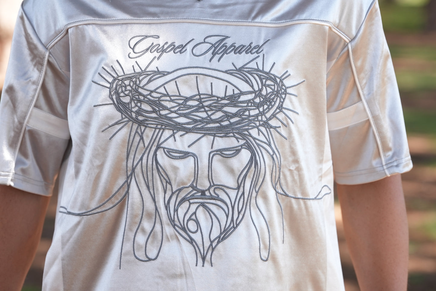 GOSPEL APPAREL - THE SILVER JESUS JERSEY