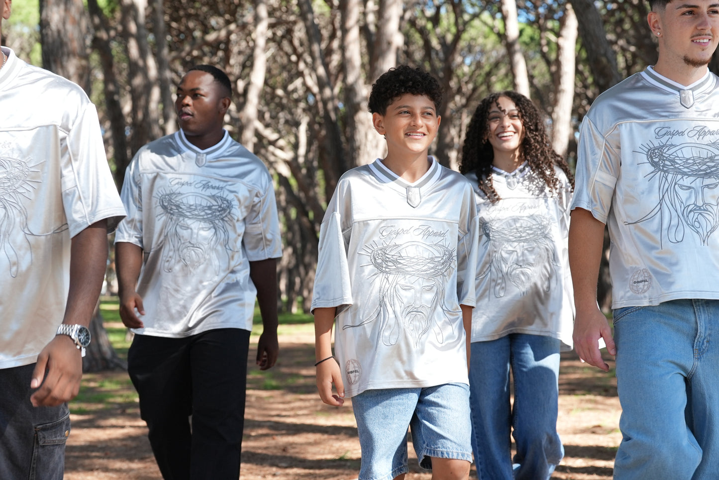 GOSPEL APPAREL - THE SILVER JESUS JERSEY