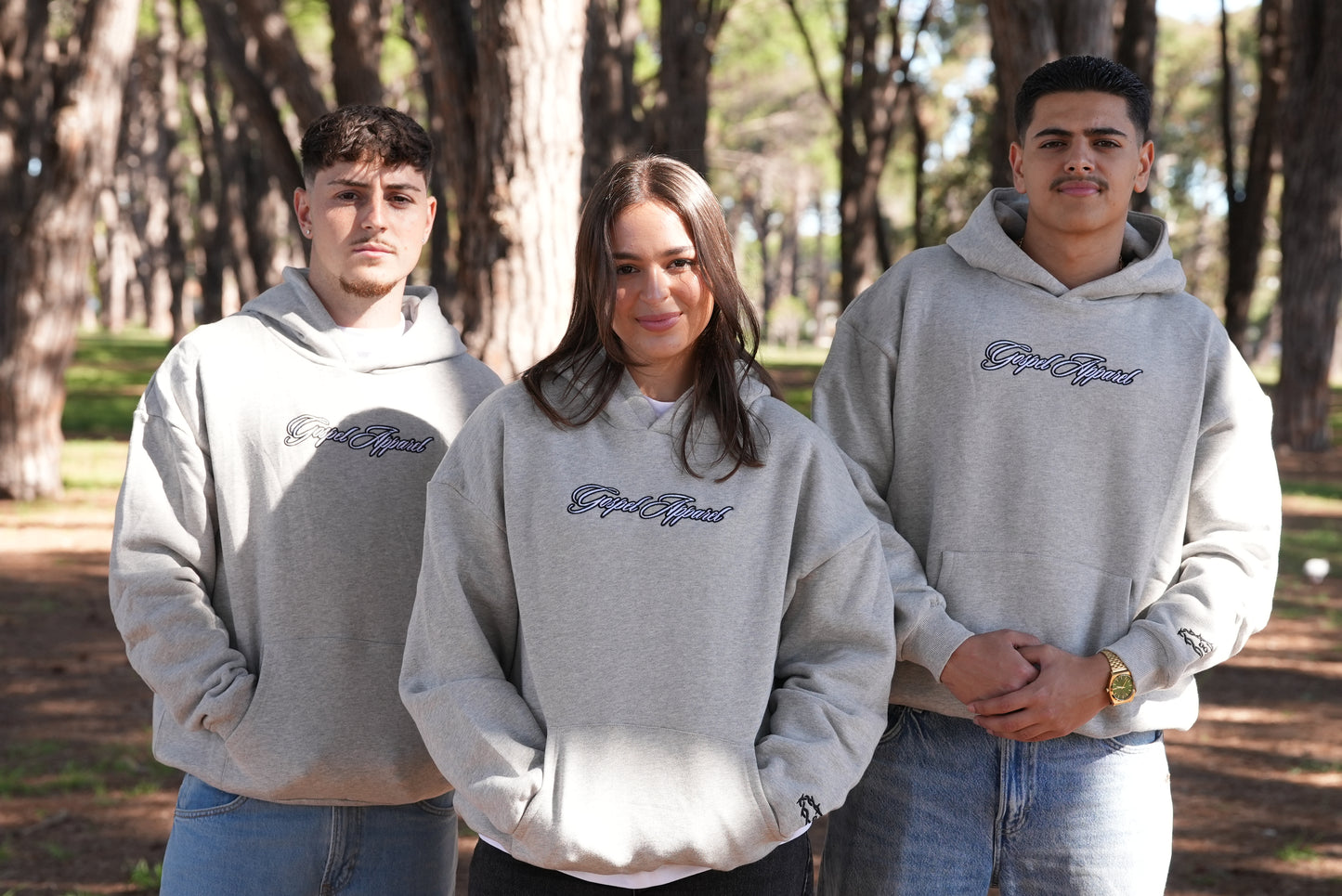 GOSPEL APPAREL - GREY GRAVE TO GLORY HOODIE