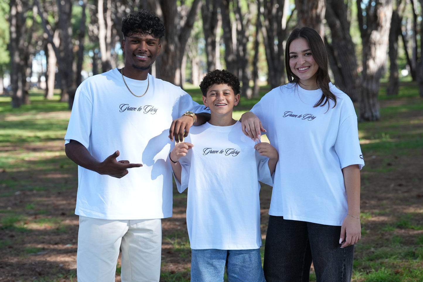 GOSPEL APPAREL - WHITE GRAVE TO GLORY BOXY T-SHIRT