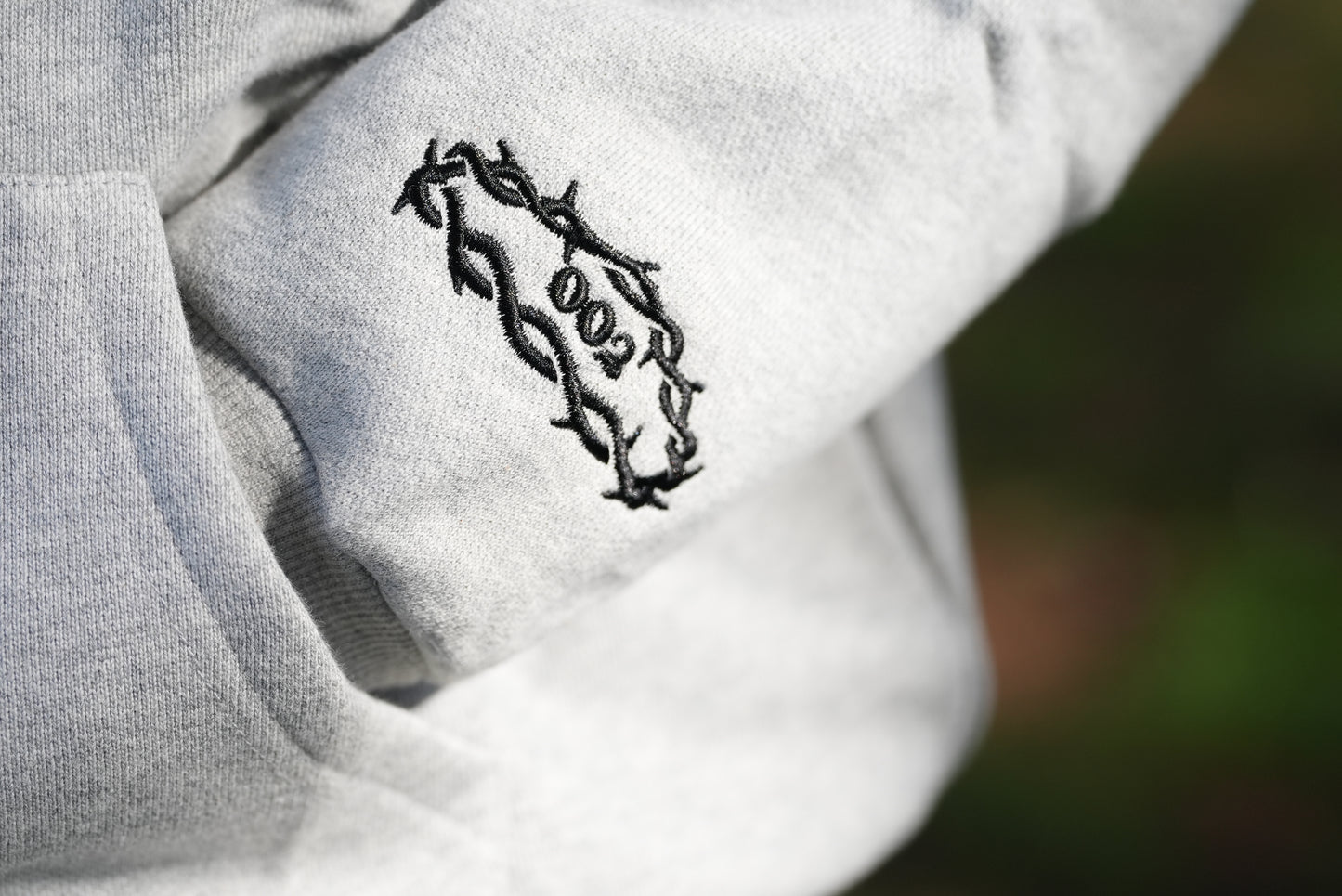 GOSPEL APPAREL - GREY GRAVE TO GLORY HOODIE