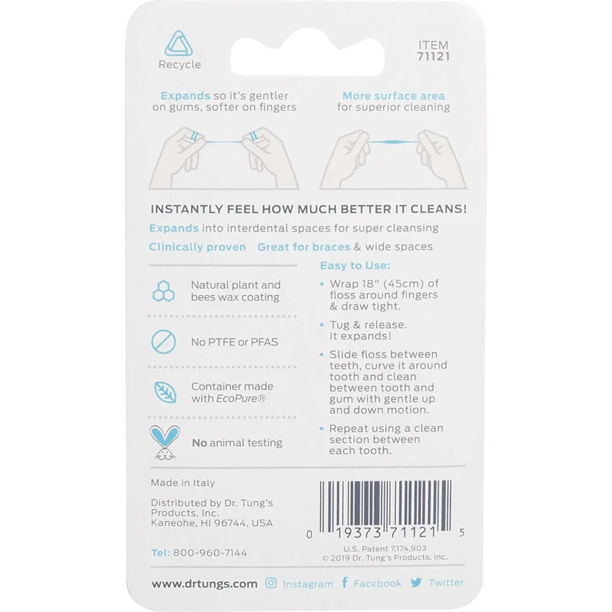 DR TUNG'S Smart Dental Floss (Colour May Vary) 27m DR TUNG