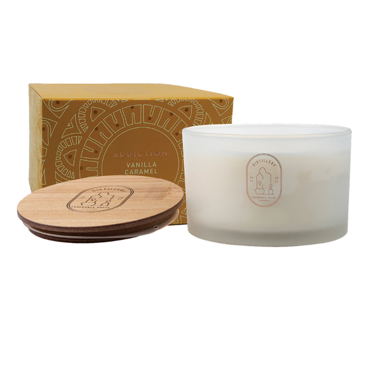 Distillery Fragrance House Soy Candle Addiction (Vanilla Caramel) 450g - Cutprice Online