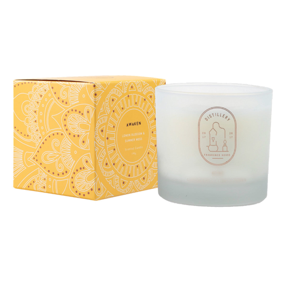 Distillery Fragrance House Soy Candle Awaken (Lemon Blossom & Summer Moss) 190g - Cutprice Online
