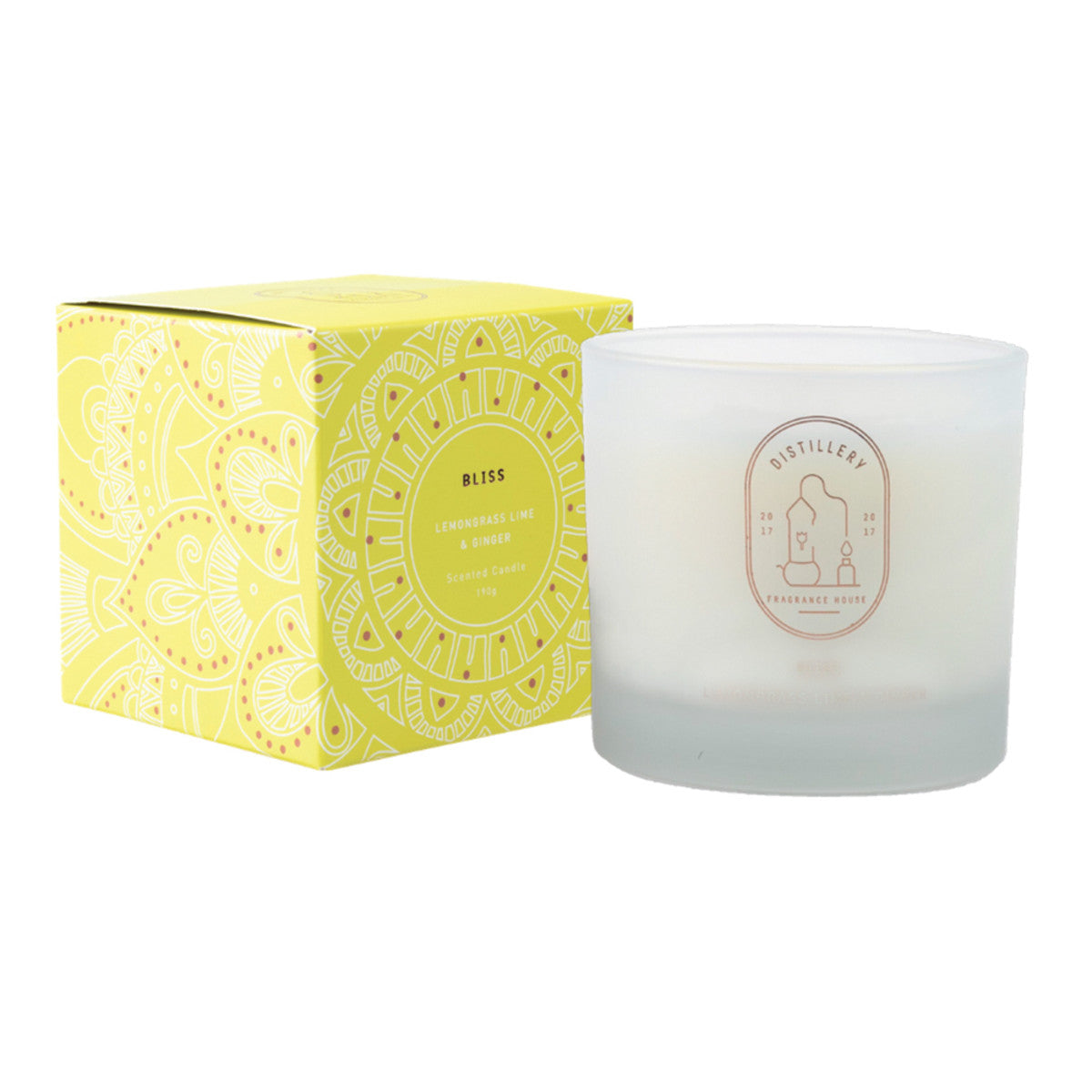Distillery Fragrance House Soy Candle Bliss (Lemongrass Lime & Ginger) 190g - Cutprice Online