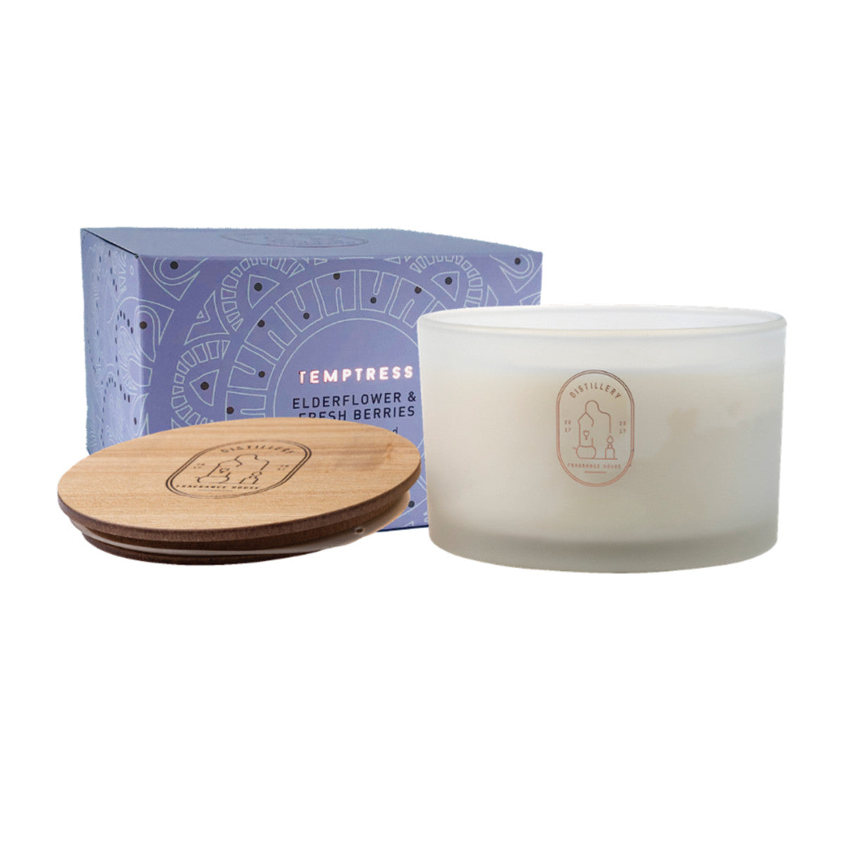 Distillery Fragrance House Soy Candle Temptress (Elderflower & Fresh Berries) 450g - Cutprice Online