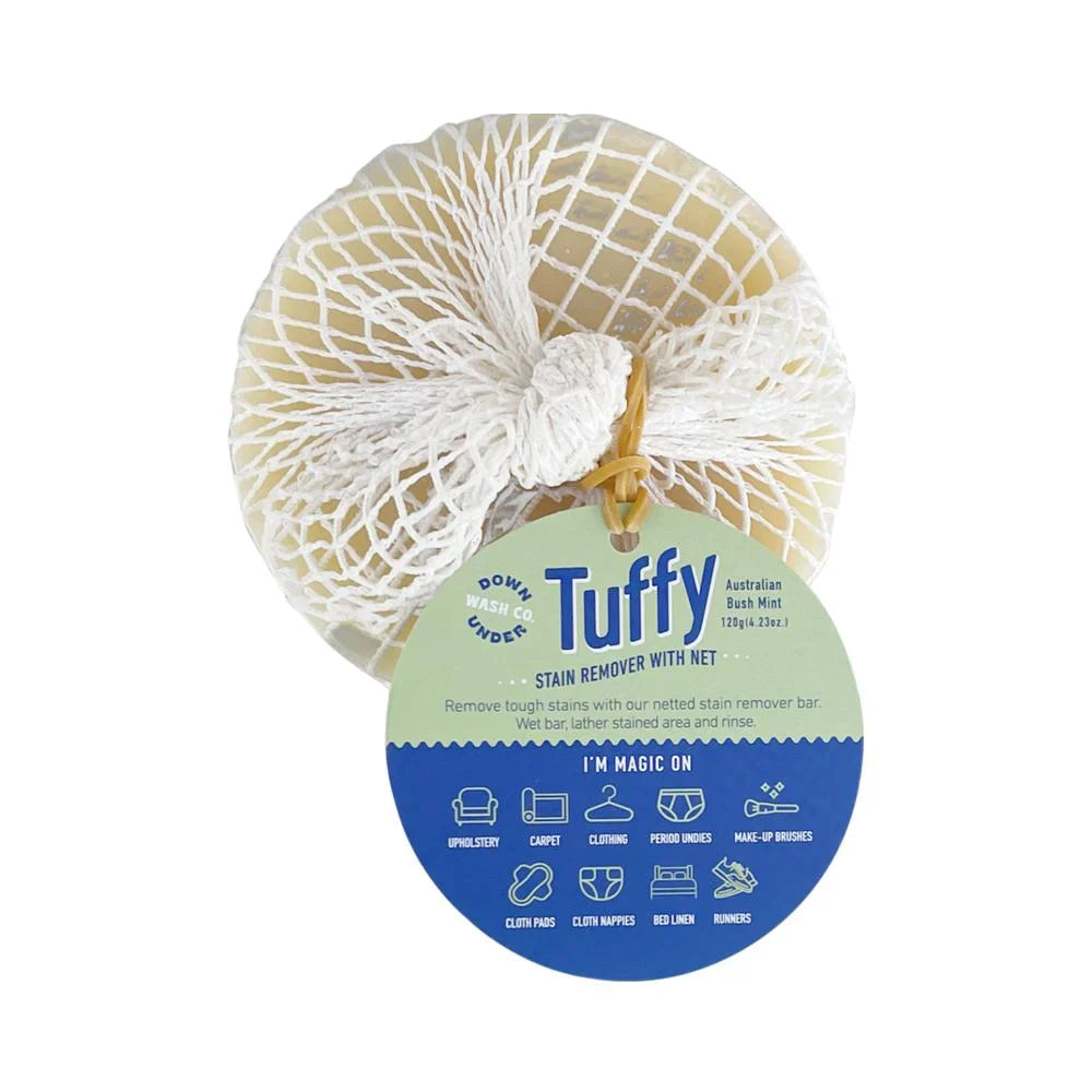 Downunder Wash Co. Tuffy Stain Remover With Net Australian Bush Mint 120g - Cutprice Online