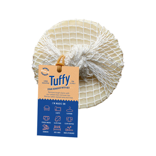 Tuffy Downunder Wash Co. Tuffy Stain Remover with Net Lemon Eucalyptus 120g DOWNUNDER WASH CO.