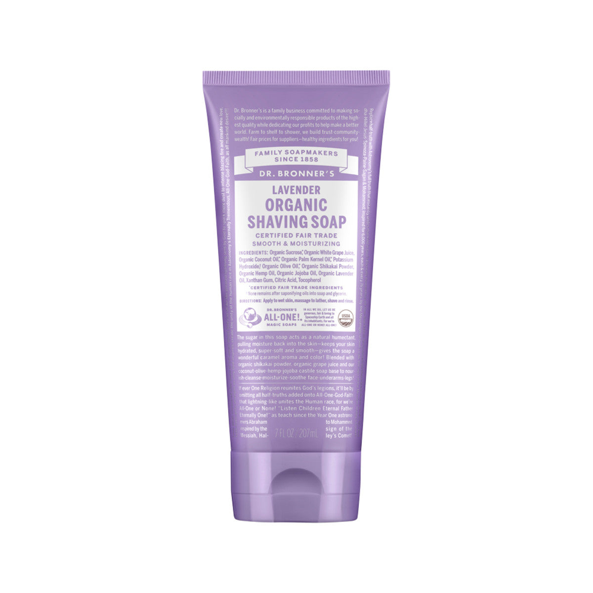 Dr. Bronner's Organic Shaving Soap Lavender 207ml - Cutprice Online