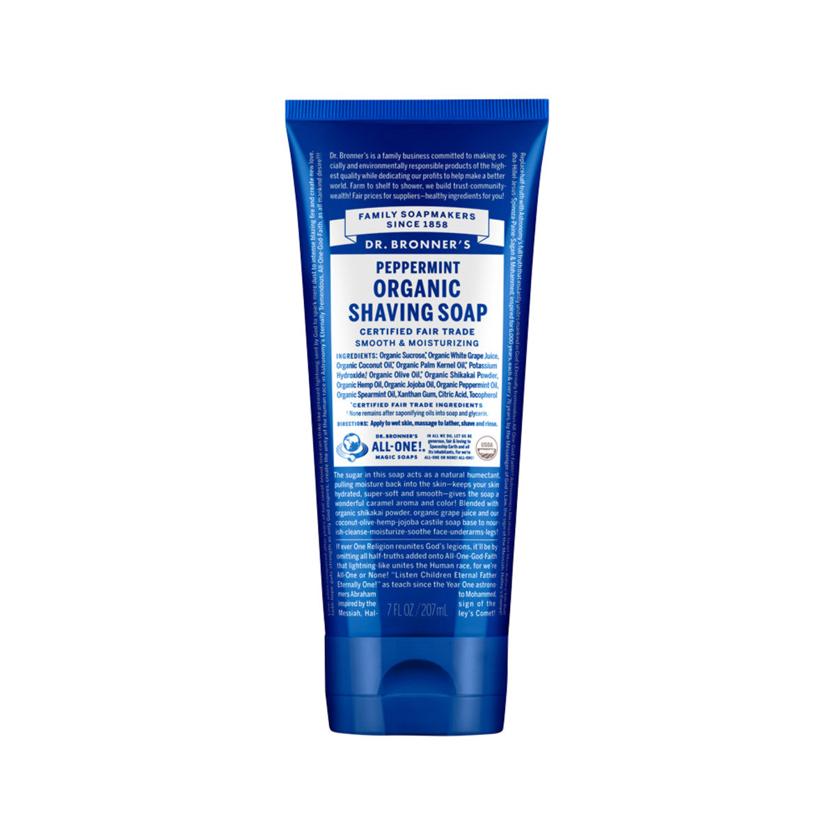 Dr. Bronner's Organic Shaving Soap Peppermint 207ml - Cutprice Online