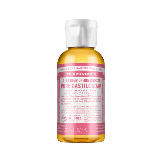 Dr. Bronner's Pure-Castile Soap Liquid (Hemp 18-in-1) Cherry Blossom 59ml - Cutprice Online