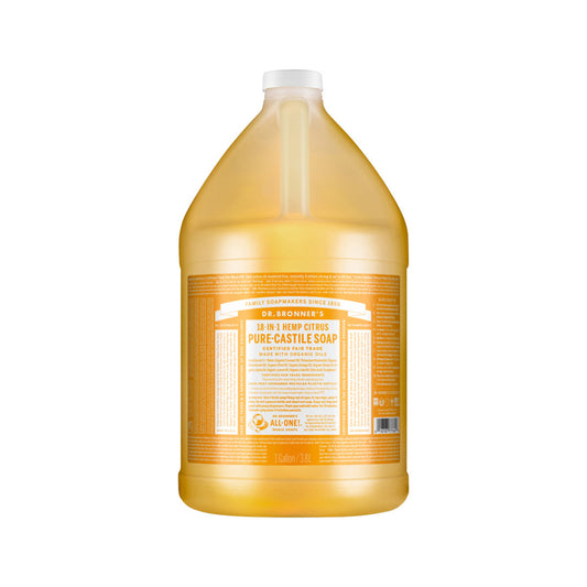 Dr. Bronner's Pure-Castile Soap Liquid (Hemp 18-in-1) Citrus 3.78L - Cutprice Online