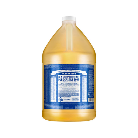 Dr. Bronner's Pure-Castile Soap Liquid (Hemp 18-in-1) Peppermint 3.78L - Cutprice Online