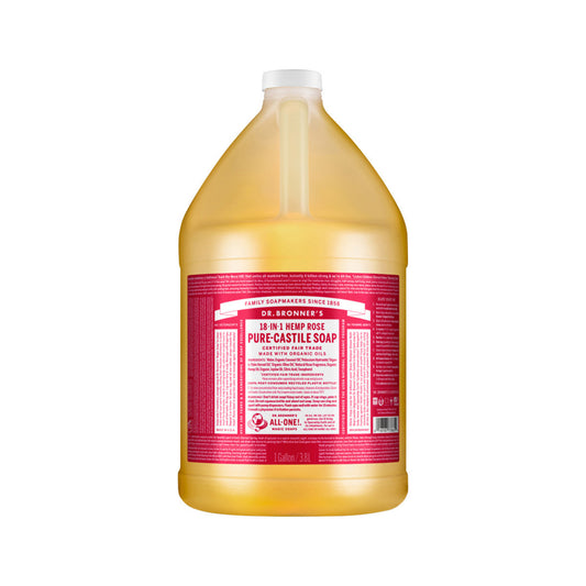 Dr. Bronner's Pure-Castile Soap Liquid (Hemp 18-in-1) Rose 3.78L - Cutprice Online