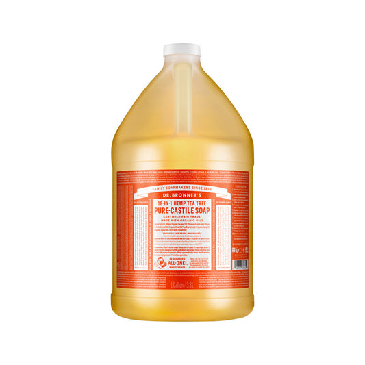 Dr. Bronner's Pure-Castile Soap Liquid (Hemp 18-in-1) Tea Tree 3.78L - Cutprice Online
