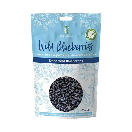 DR SUPERFOODS Dried Wild Blueberries 125g DR SUPERFOODS
