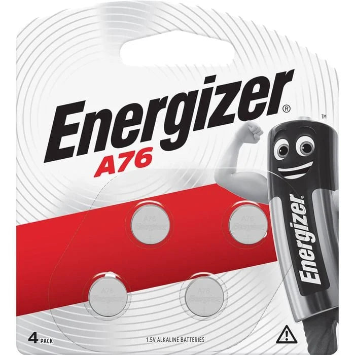 Energizer A76 Silver Oxide Button Battery 4 Pack - Cutprice Online