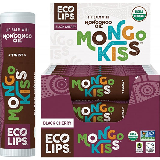 ECO LIPS Lip Balm Mongo Kiss  Black Cherry 15x7g ECO LIPS