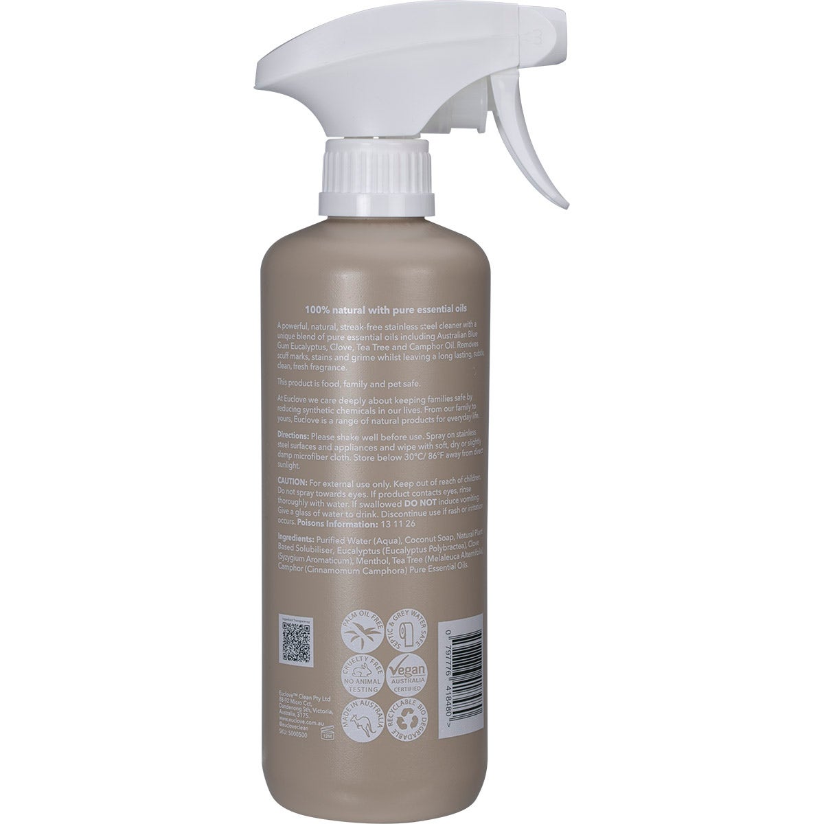 Euclove Stainless Steel Spray 500ml EUCLOVE