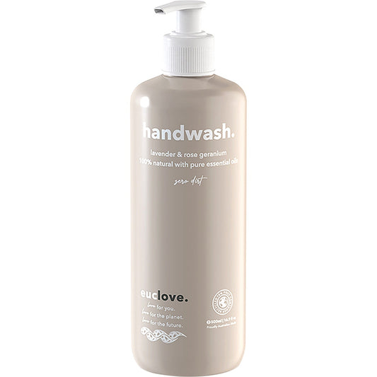 Euclove Hand Wash Lavender & Rose Geranium Pump 500ml EUCLOVE