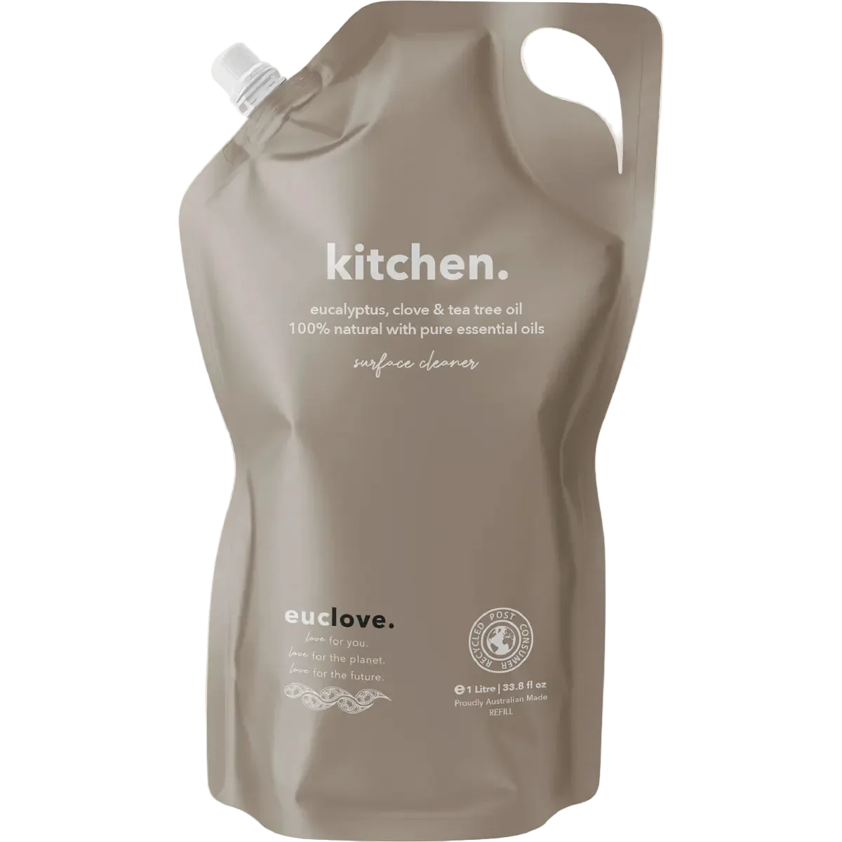 Euclove Kitchen Cleaner Refill Eucalyptus, Clove & Tea Tree 1 Litre