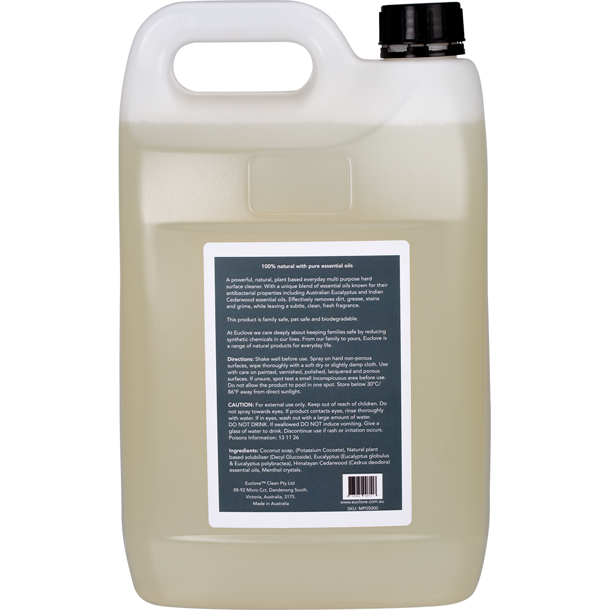 Euclove Multi-Purpose Cleaner Eucalyptus, Lavender & Cedarwood 5 Litres