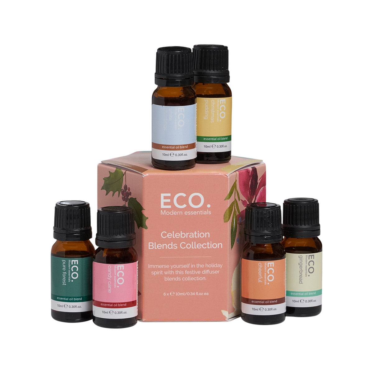 Eco. Modern Essentials Essential Oil Celebration Blends Collection 10ml X 6 Pack - Cutprice Online