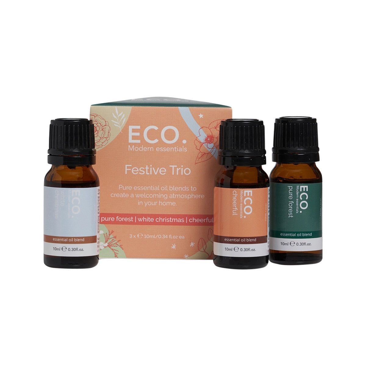 Eco. Modern Essentials Essential Oil Trio Festive 10ml X 3 Pack - Cutprice Online