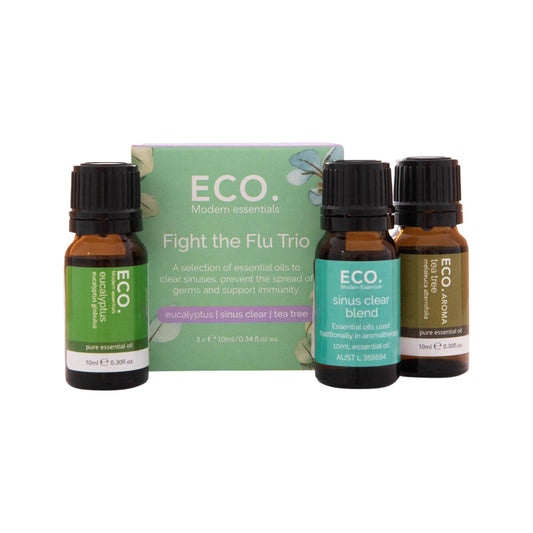 ECO. Modern Essentials Essential Oil Trio Fight The Flu 10ml x 3 Pack ECO MODERN ESSENTIALS