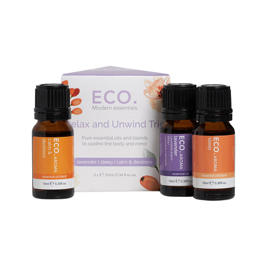 ECO. Modern Essentials Essential Oil Trio Relax & Unwind 10ml x 3 Pack - Cutprice Online