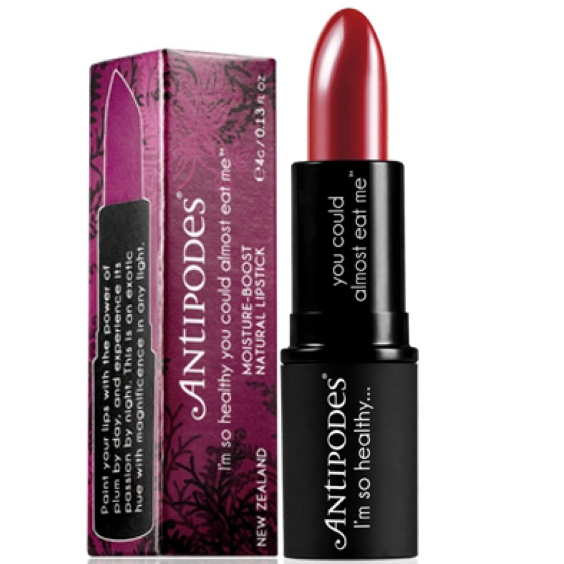 Antipodes Moisture-boost Natural Lipstick Oriental Bay Plum 4g ANTIPODES