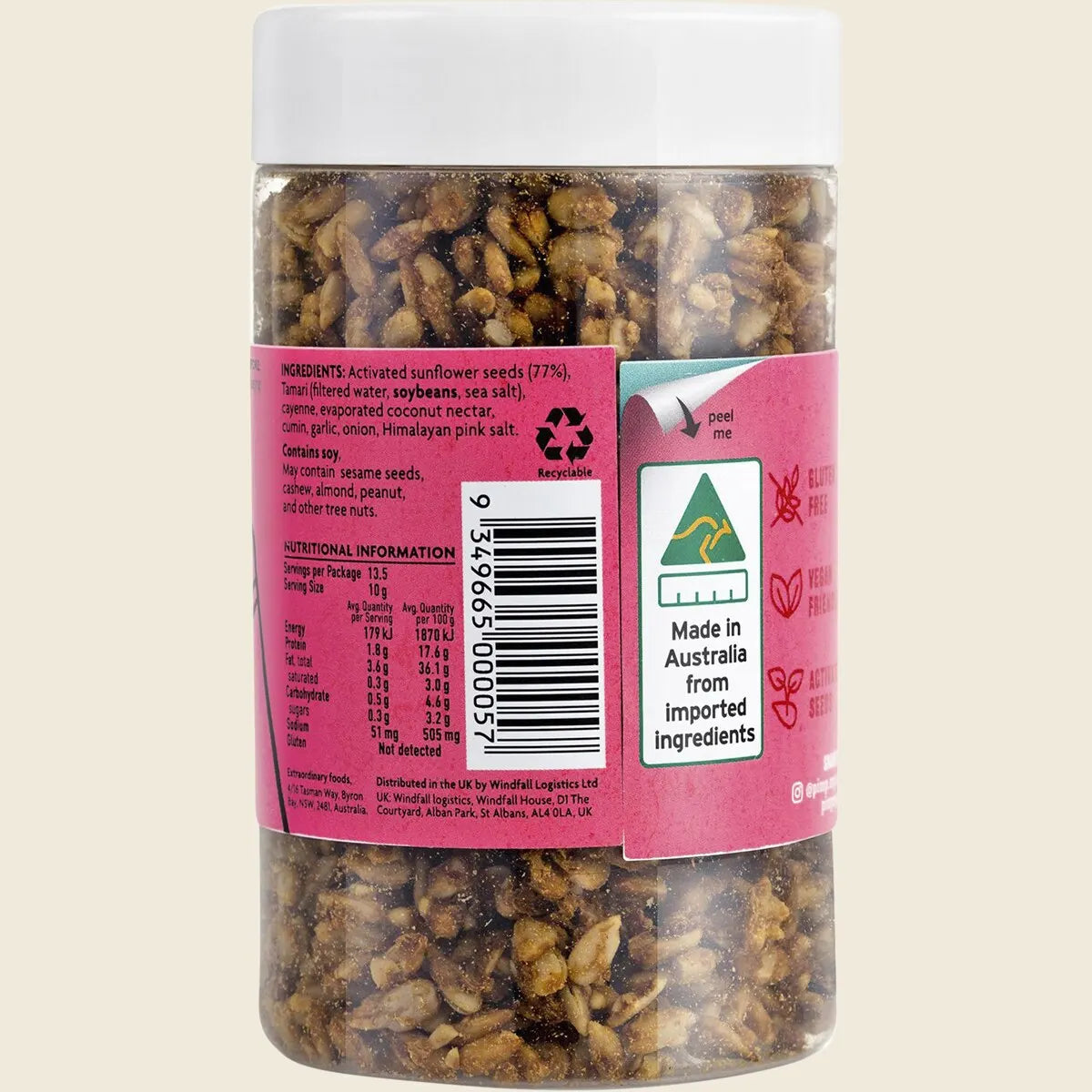 EXTRAORDINARY FOODS Pimp My Salad Activated Sunflower Seeds 110g
