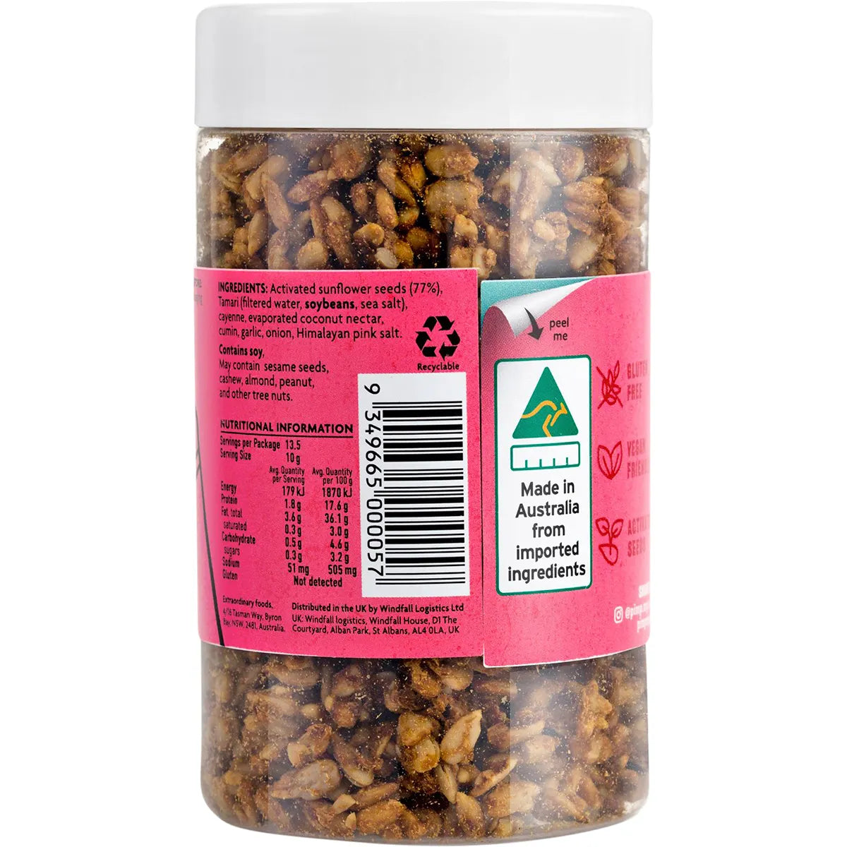 PIMP MY SALAD Spiced Activated Sunflower Seeds 5x135g PIMP MY SALAD