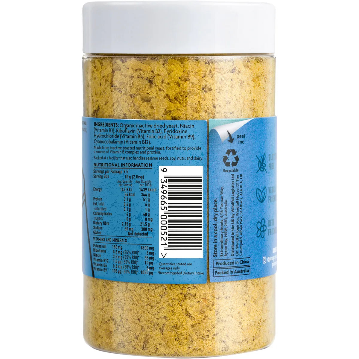 PIMP MY SALAD Organic Nutritional Yeast Flakes 5x95g PIMP MY SALAD