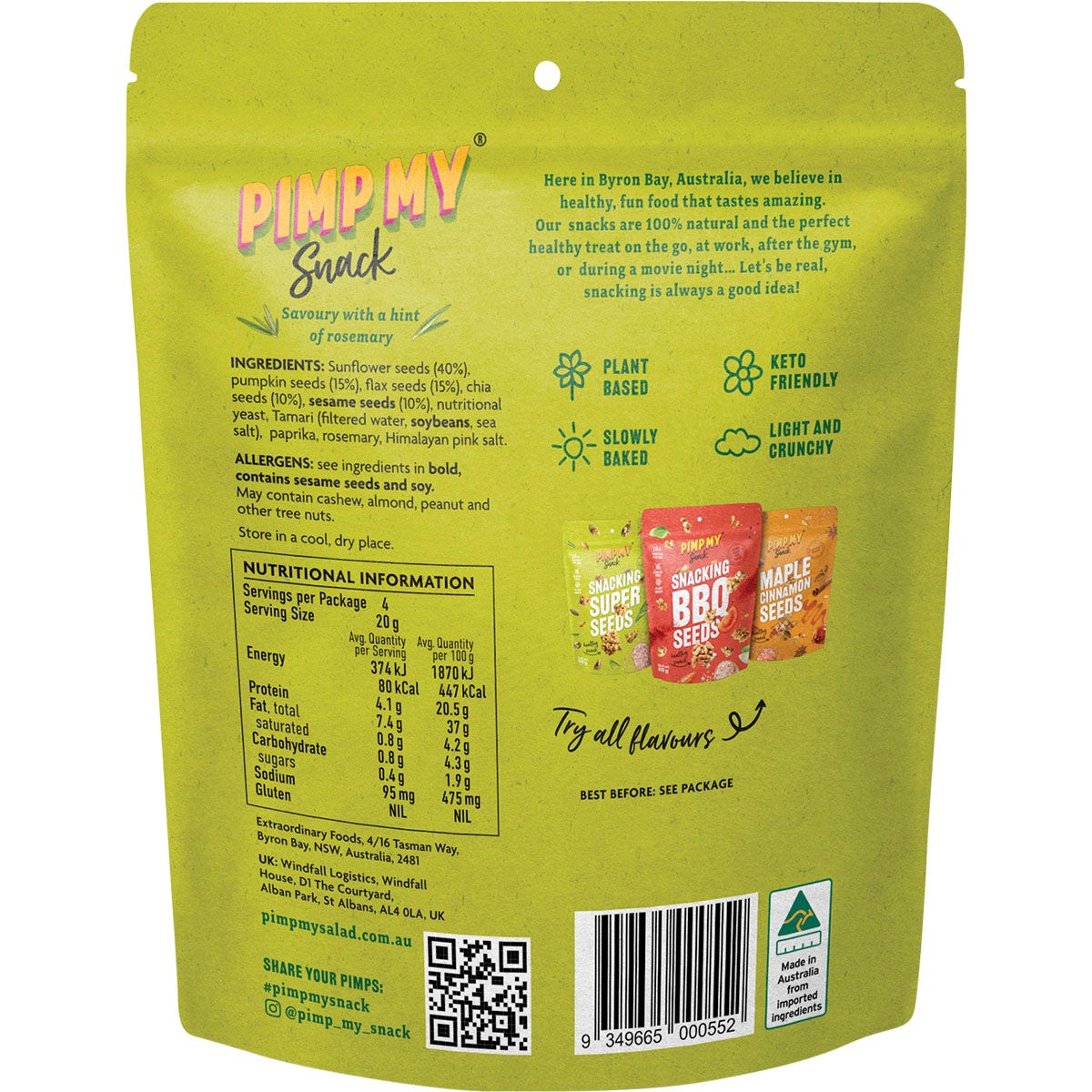 PIMP MY SNACK Snacking Super Seeds 80g - Cutprice Online